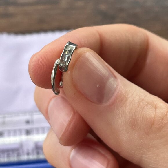 Chic & Minimalist Sterling Silver Ear Cuffs (Pair) - Picture 6 of 6